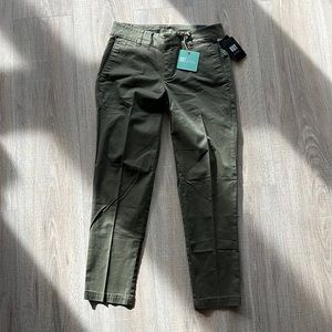 Olive Green Taylor Crop Trouser